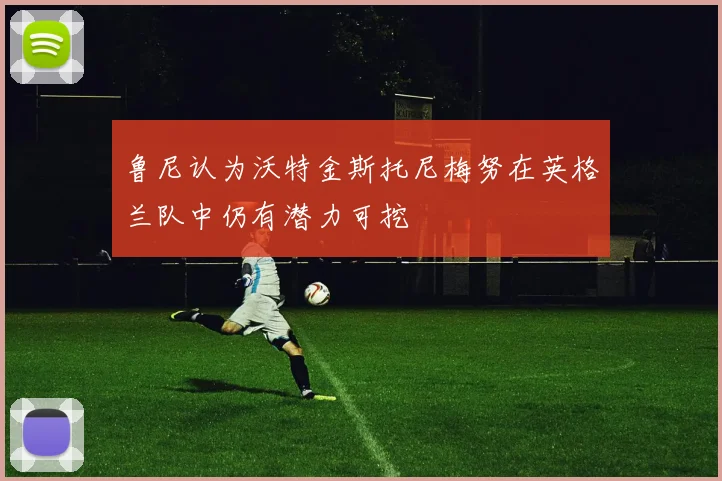 鲁尼认为沃特金斯托尼梅努在英格兰队中仍有潜力可挖